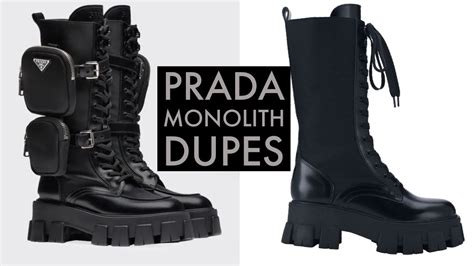 prada sneakers dupe|prada monolith dupe boots.